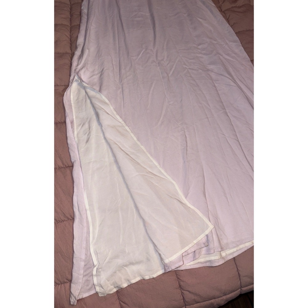 Splendid Womens Lavender Maxi Dress Cold Shoulder Flowy Boho Size Large - Picture 4 of 9